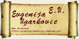 Evgenija Ugarković vizit kartica